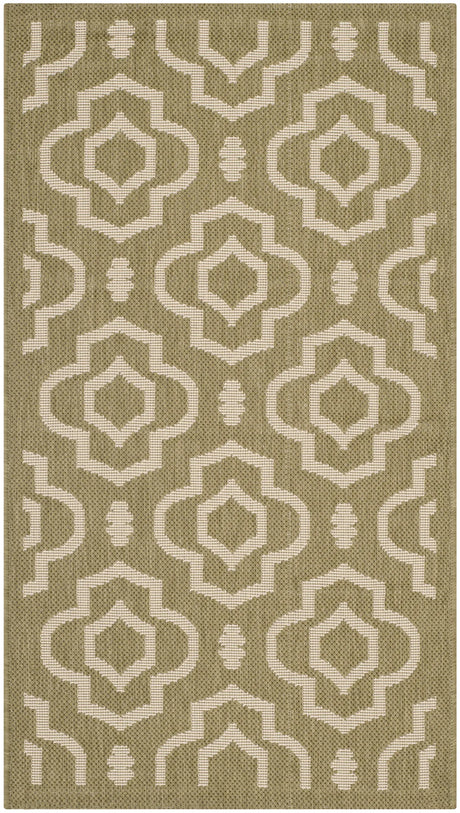 Safavieh Courtyard 2'-0" x 3'-7" Rug in Green / Beige