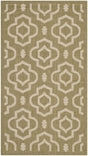 Safavieh Courtyard 2'-0" x 3'-7" Rug in Green / Beige