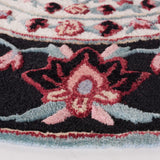 Safavieh Bellagio 5'-0" x 5'-0" Rug in Black / Ivory