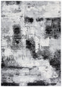 Safavieh Jasper 100 4'-0" x 6'-0" Rug in Black / Ivory