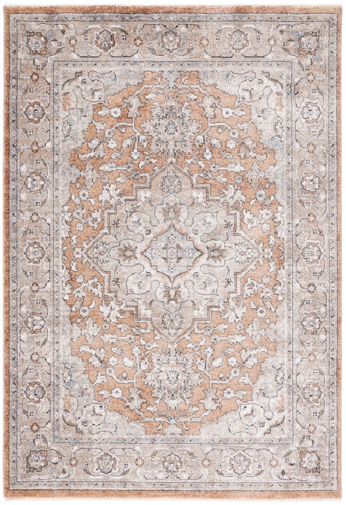 Safavieh Jasmine 4'-5" x 6'-5" Rug in Gold / Grey