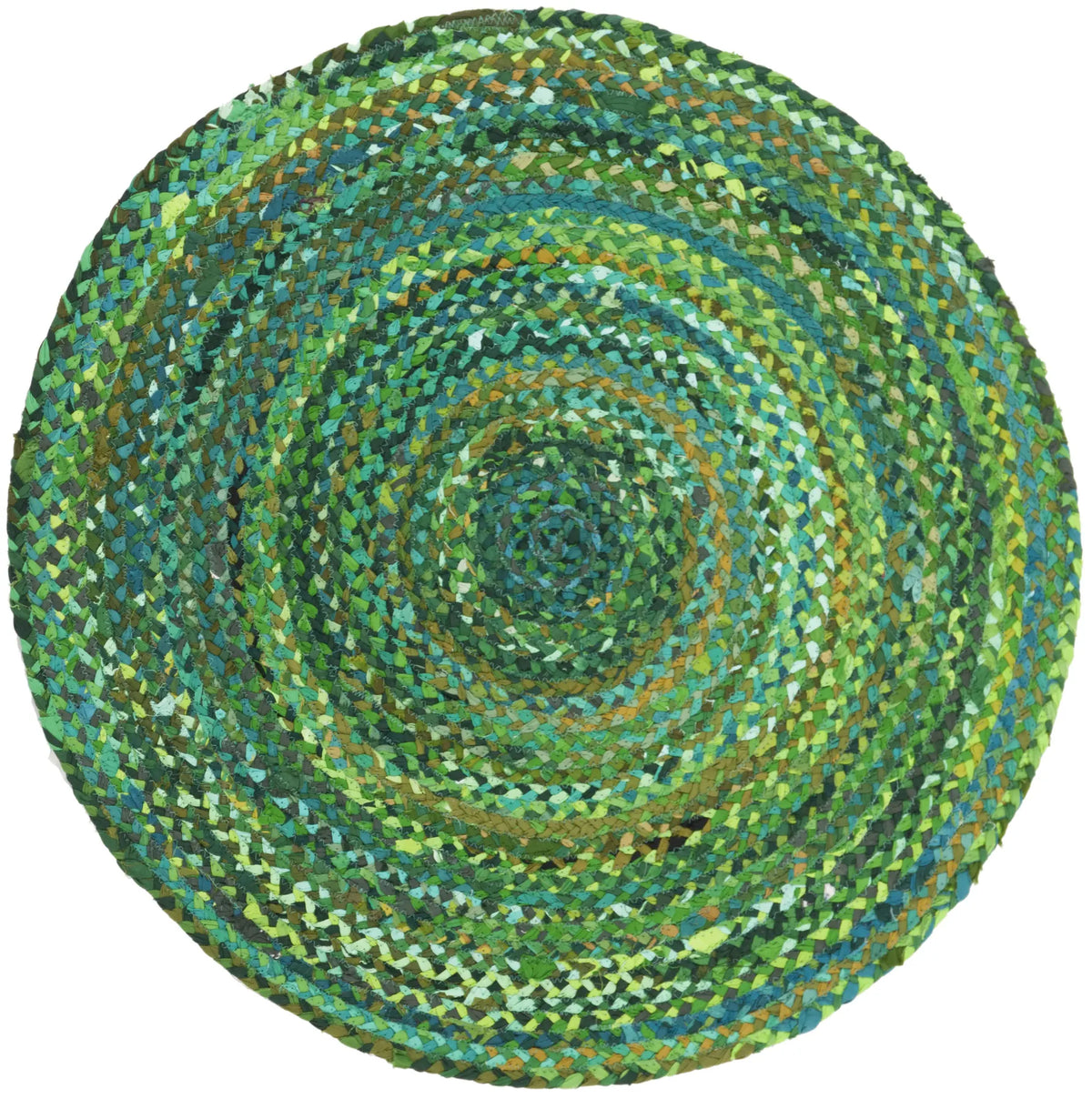Safavieh Braided 3'-0" x 3'-0" Rug in Green