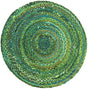 Safavieh Braided 3'-0" x 3'-0" Rug in Green