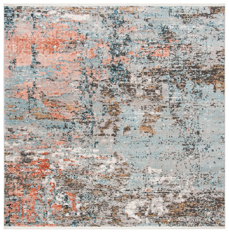 Safavieh Shivan 6'-7" x 6'-7" Rug in Grey / Pink