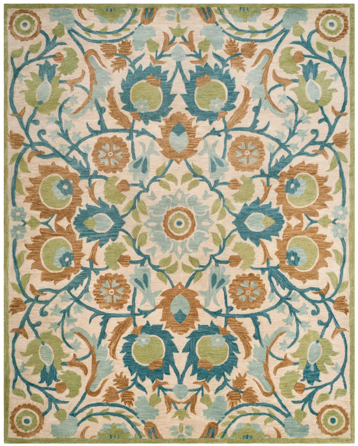 Safavieh Antiquity 9'-6" x 13'-6" Rug in Ivory / Green