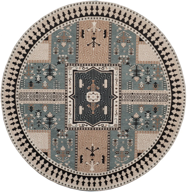 Safavieh Classic Vintage 6'-0" x 6'-0" Rug in Slate / Beige