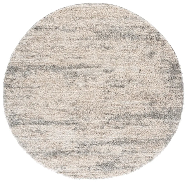 Safavieh Gemma Shag 6'-7" x 6'-7" Rug in Ivory / Beige Grey