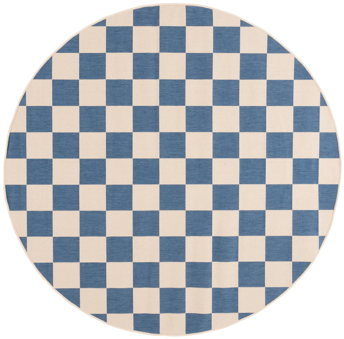 Safavieh Courtyard 6'-7" x 6'-7" Rug in Blue / Beige