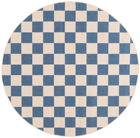Safavieh Courtyard 6'-7" x 6'-7" Rug in Blue / Beige