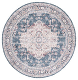 Safavieh Classic Vintage 6'-0" x 6'-0" Rug in Light Blue / Rust