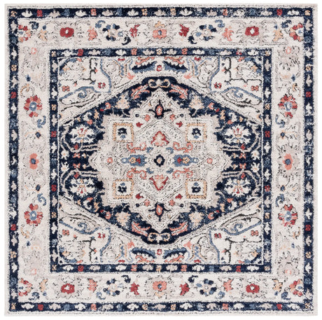 Safavieh Luna 6'-7" x 6'-7" Rug in Beige / Navy