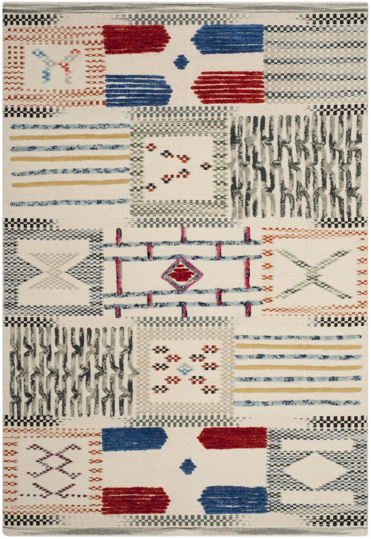 Safavieh Kilim 5'-0" x 8'-0" Rug in Ivory / Multi