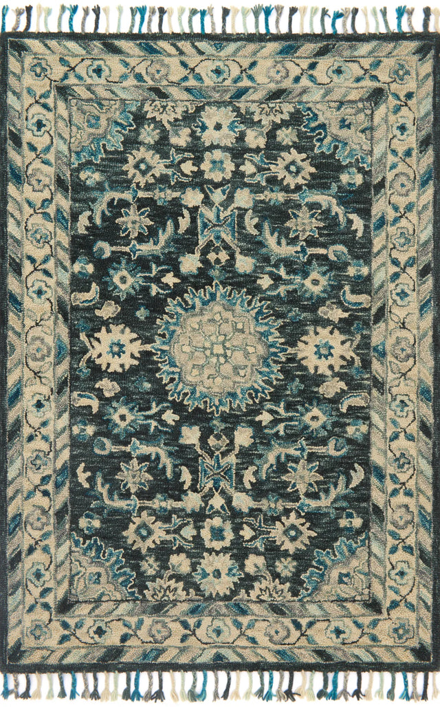Loloi Zharah Zr-02 Teal / Grey Rugs - main flat