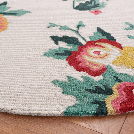 Safavieh Jardin 6'-0" x 6'-0" Rug in Ivory / Red