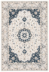 Safavieh Micro-Loop 4'-0" x 6'-0" Rug in Ivory / Navy