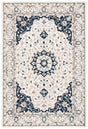 Safavieh Micro-Loop 4'-0" x 6'-0" Rug in Ivory / Navy
