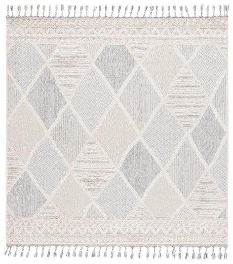 Safavieh Chloe 6'-7" x 6'-7" Rug in Ivory / Grey