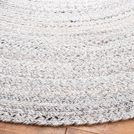 Safavieh Braided 6'-0" x 6'-0" Rug in Grey