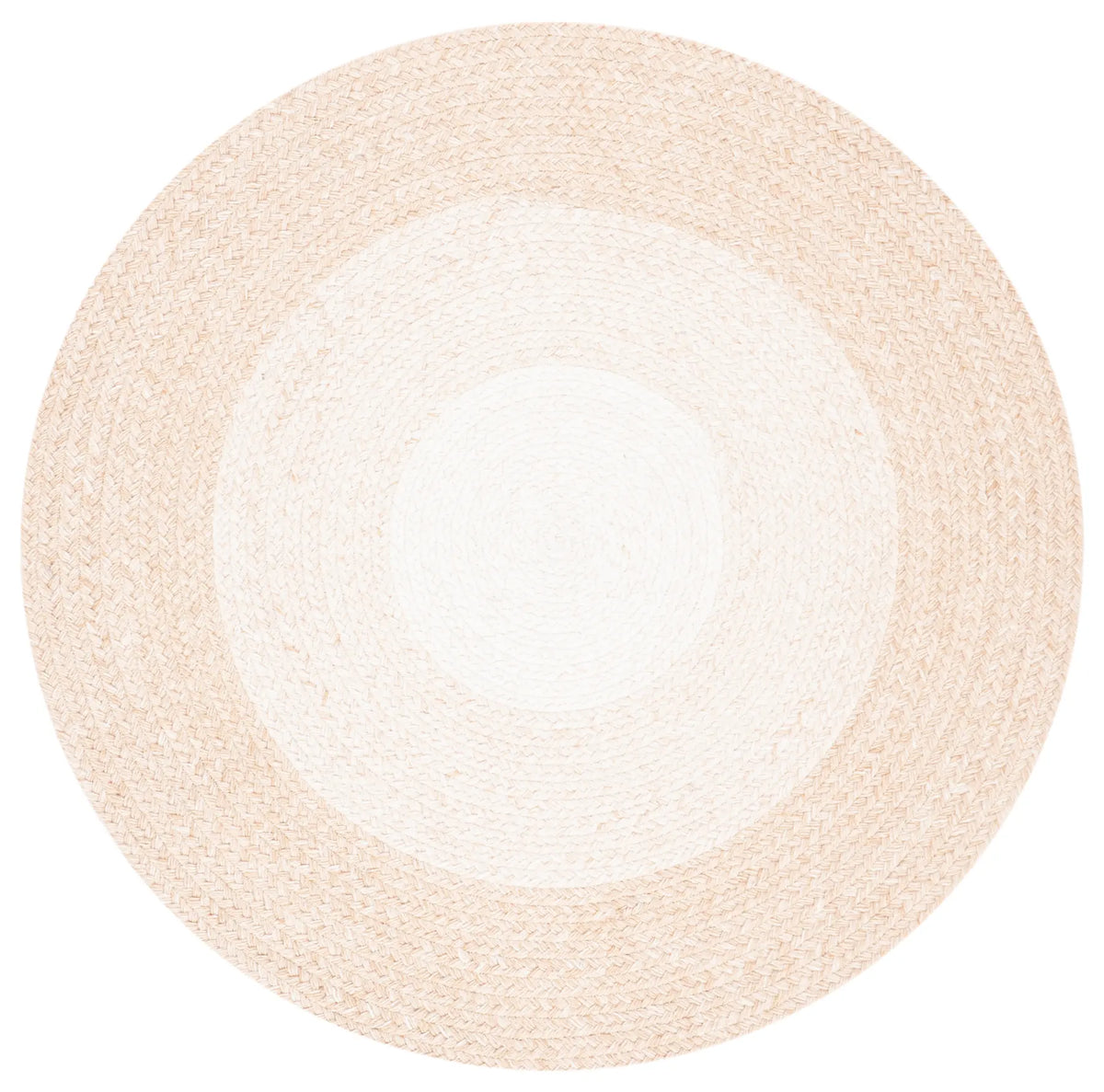 Safavieh Braided 3'-0" x 3'-0" Rug in Beige / Ivory
