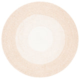 Safavieh Braided 3'-0" x 3'-0" Rug in Beige / Ivory