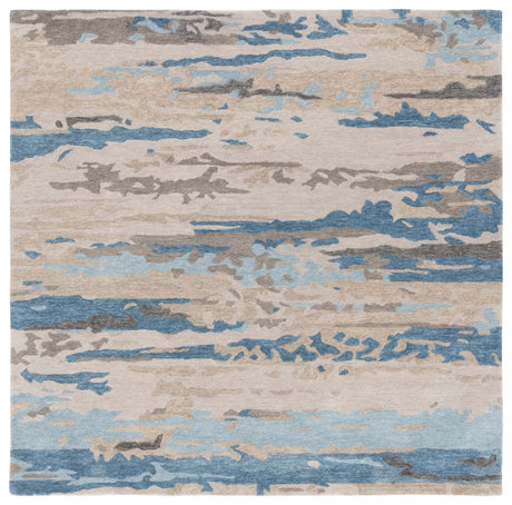 Safavieh Soho 6'-0" x 6'-0" Rug in Beige / Blue
