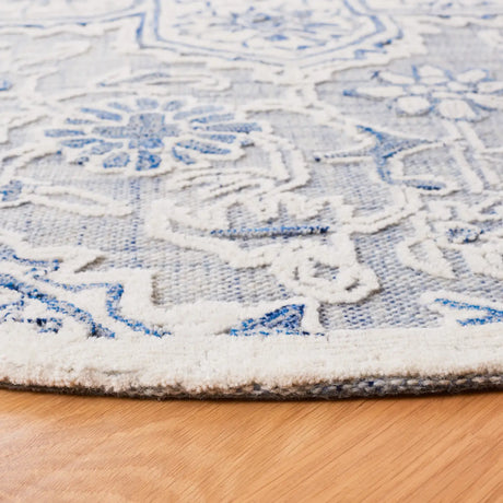 Safavieh Trace 6'-0" x 6'-0" Rug in Blue / Ivory