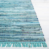 Safavieh Rag Rug 10'-0" x 14'-0" Rug in Turquoise / Multi