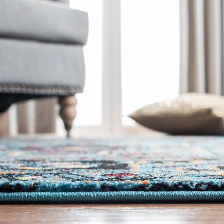 Safavieh Vintage Hamadan 4'-0" x 6'-0" Rug in Light Blue / Black