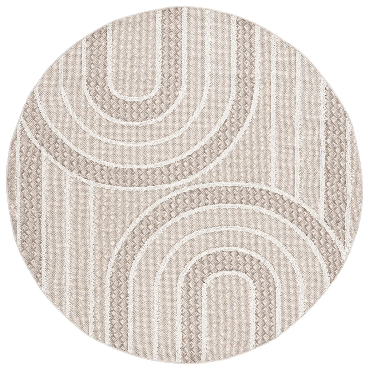 Safavieh Global 6'-7" x 6'-7" Rug in Beige / Ivory