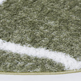 Safavieh Tahoe Shag 6'-7" x 6'-7" Rug in Sage / White