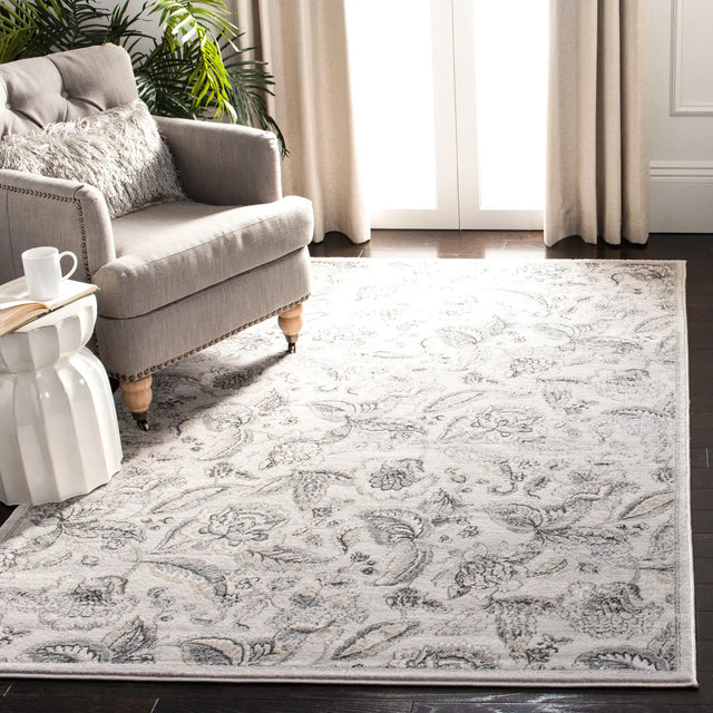 Safavieh Carnegie 4'-0" x 6'-0" Rug in Silver / Grey