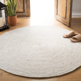 Safavieh Braided 3'-0" x 3'-0" Rug in Light Beige