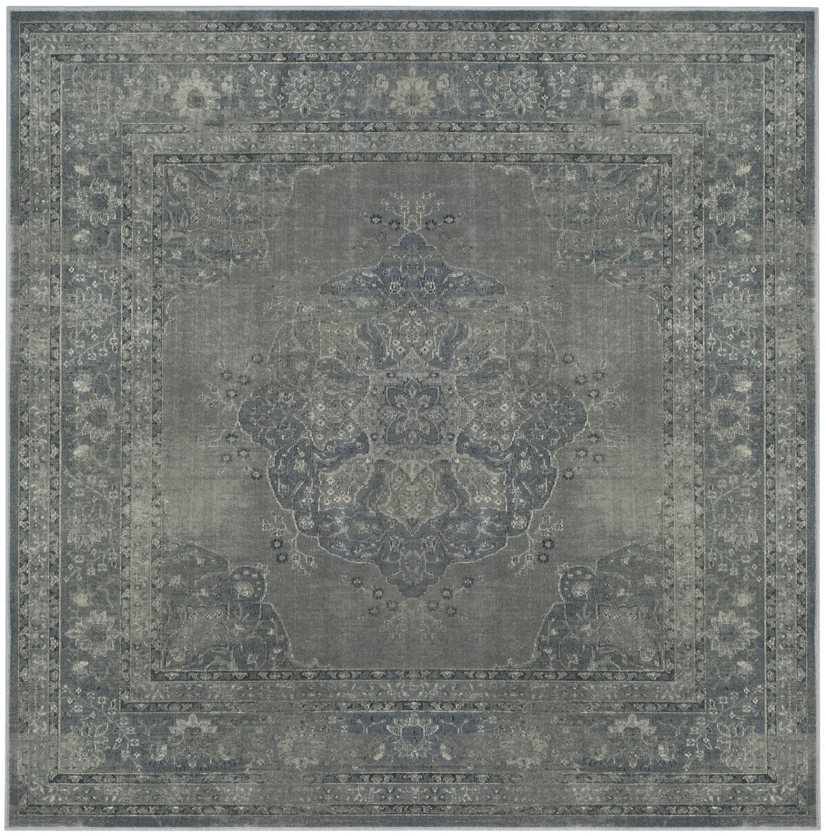 Safavieh Vintage 6'-0" x 6'-0" Rug in Light Blue / Light Grey