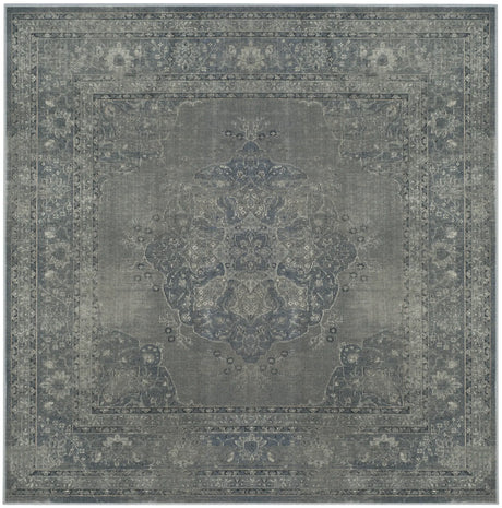 Safavieh Vintage 6'-0" x 6'-0" Rug in Light Blue / Light Grey