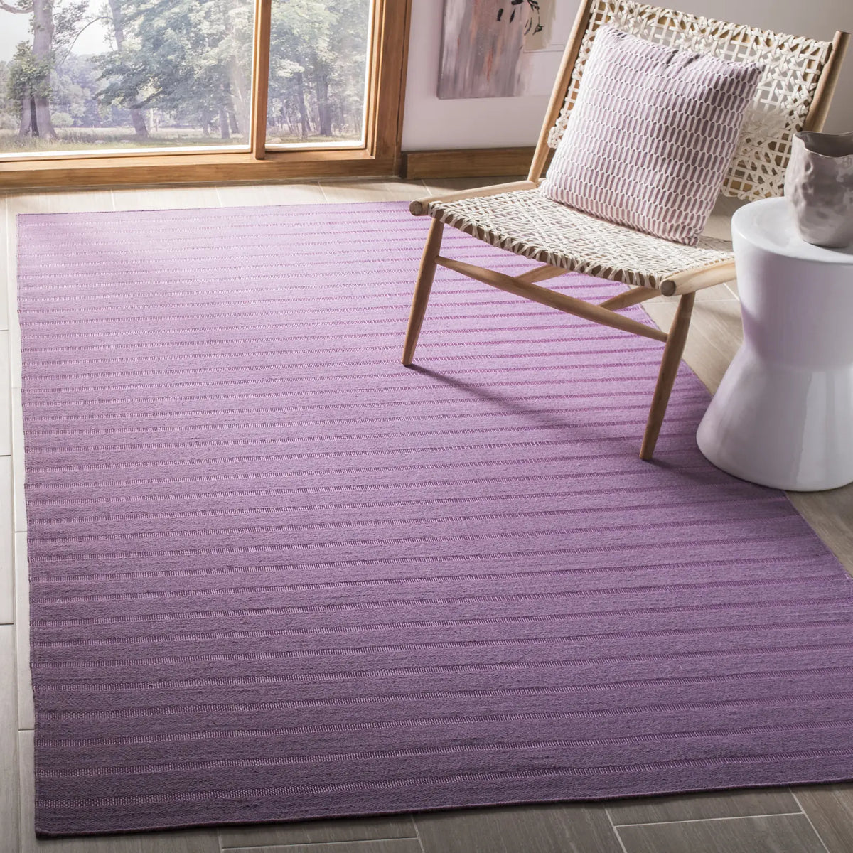 Safavieh Dhurries 5'-0" x 8'-0" Rug in Lavander