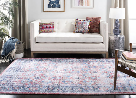 Safavieh Saffron 4'-0" x 6'-0" Rug in Rust / Blue