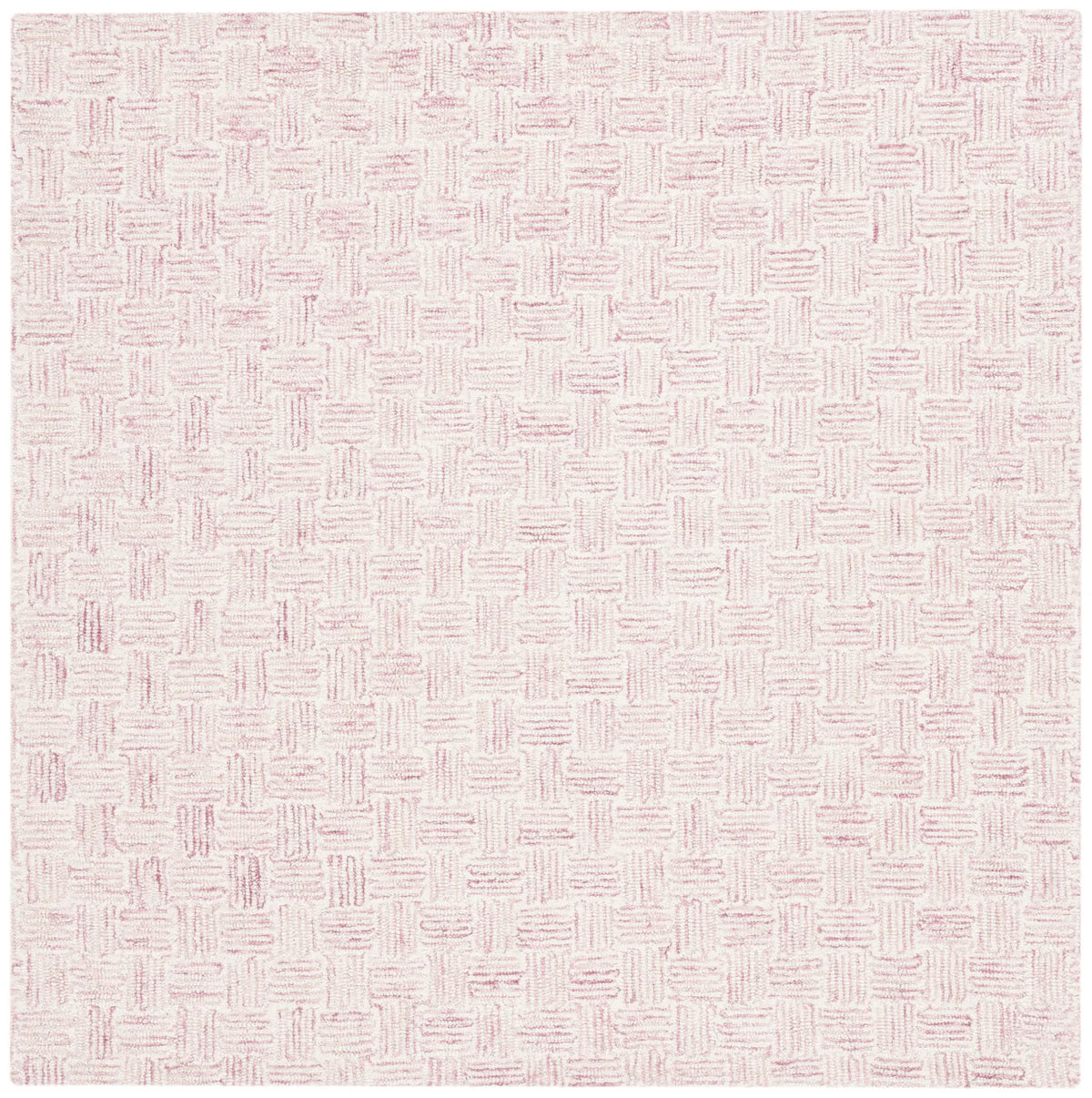 Safavieh Micro-Loop 5'-0" x 5'-0" Rug in Pink / Ivory