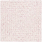 Safavieh Micro-Loop 5'-0" x 5'-0" Rug in Pink / Ivory
