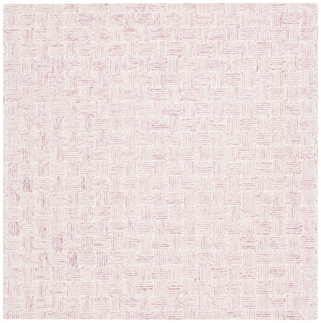 Safavieh Micro-Loop 5'-0" x 5'-0" Rug in Pink / Ivory