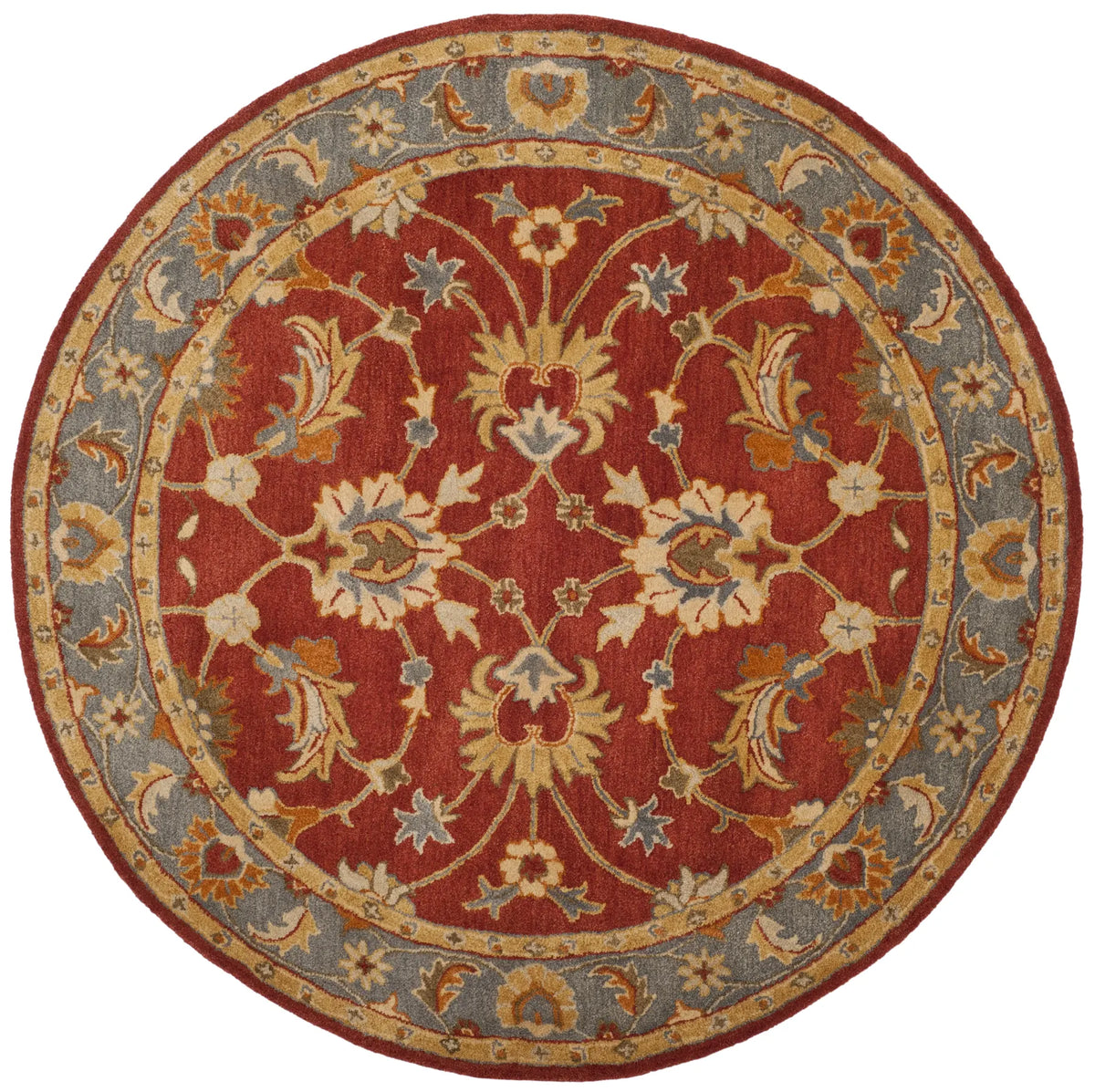Safavieh Heritage 6'-0" x 6'-0" Rug in Red / Blue