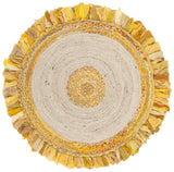 Safavieh Cape Cod 4'-0" x 4'-0" Rug in Gold / Natural