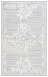 Safavieh Glamour 4'-0" x 6'-0" Rug in Silver / Ivory