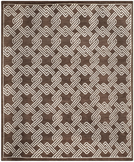 Safavieh Mosaic 6'-0" x 9'-0" Rug in Brown / Creme