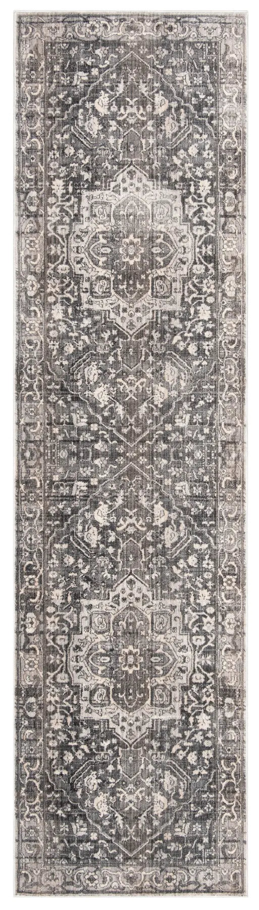 Safavieh Vintage Persian 2'-2" x 12'-0" Rug in Grey / Charcoal