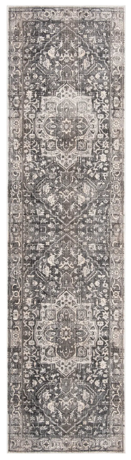 Safavieh Vintage Persian 2'-2" x 12'-0" Rug in Grey / Charcoal