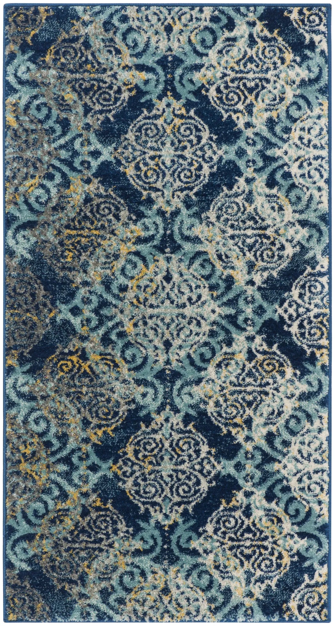 Safavieh Evoke 2'-2" x 4'-0" Rug in Royal / Light Blue