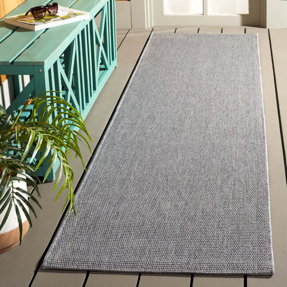Safavieh Sisal All-Weather 2'-2" x 8'-0" Rug in Grey