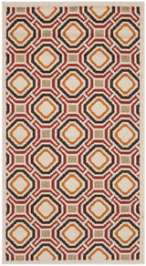 Safavieh Veranda 2'-7" x 5'-0" Rug in Creme / Red