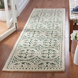 Safavieh Cambridge 2'-3" x 8'-0" Rug in Dark Green / Ivory