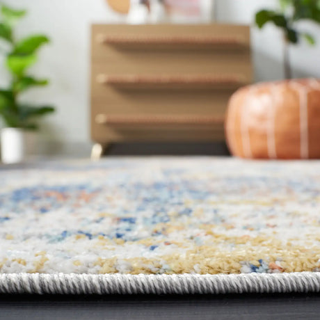 Safavieh Aston 4'-0" x 6'-0" Rug in Navy / Gold